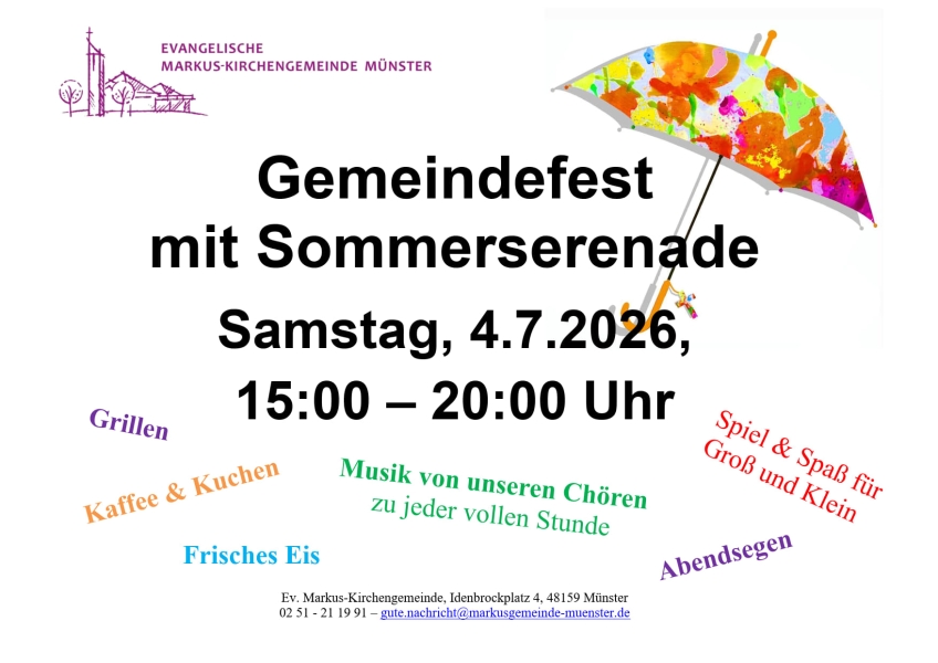 Gemeindefest 4.7.2026