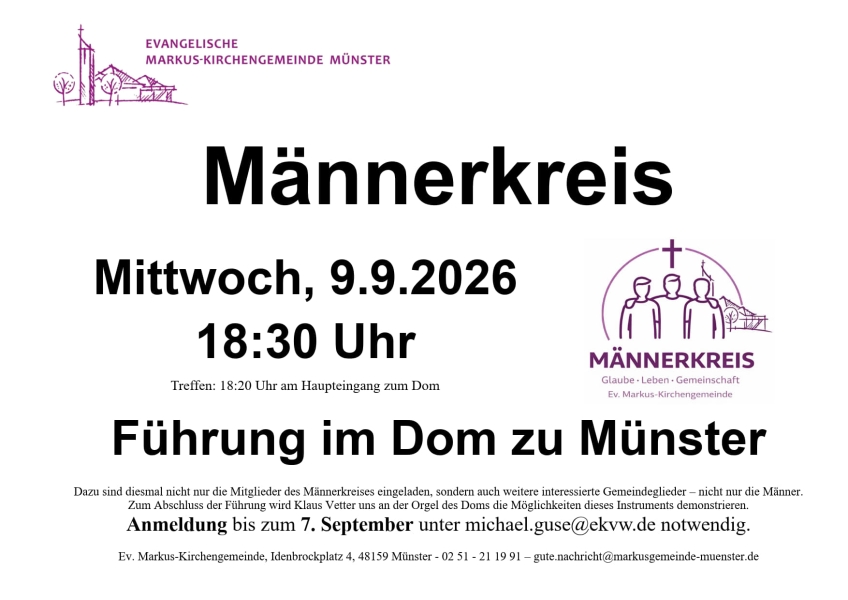 Mannerkreis 9.9.2026