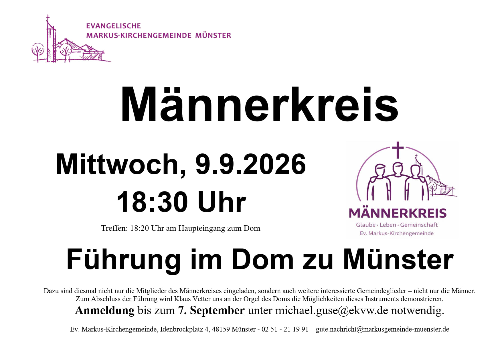 Männerkreis "Führung im Dom zu Münster"